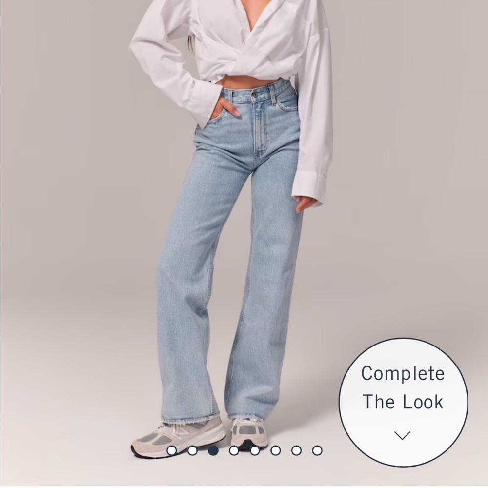 ABERCROMBIE 90s high rise relaxed jean